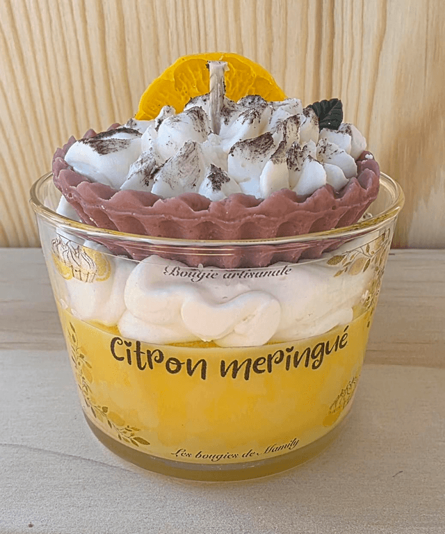 Bougie citron meringué 