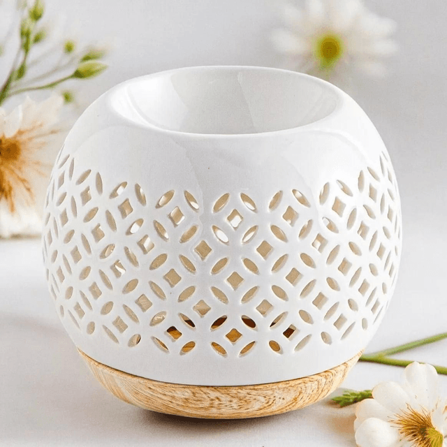 Brûleur fleur de vie rond